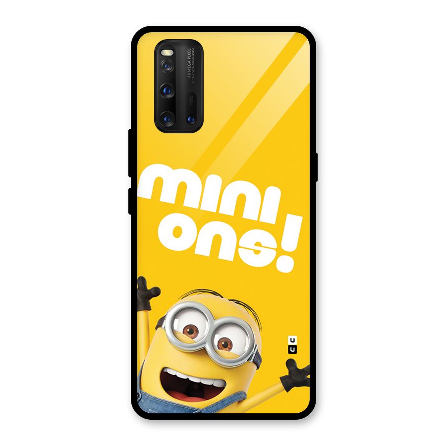 Happy Minion Glass Back Case for Vivo iQOO 3