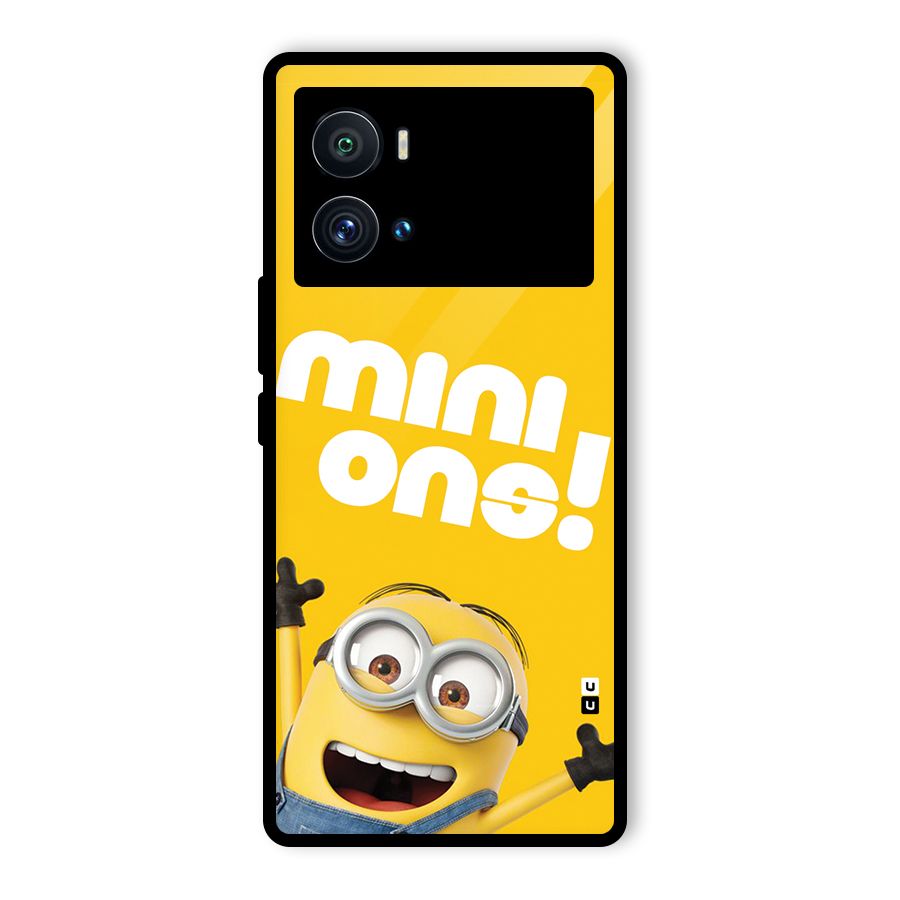 Happy Minion Glass Back Case for Vivo iQOO 9 Pro