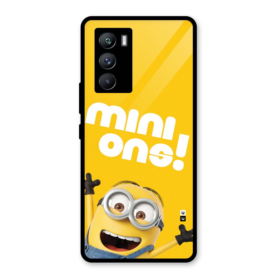 Happy Minion Glass Back Case for Vivo iQOO 9 SE