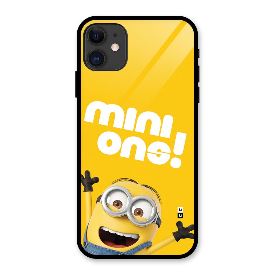 Happy Minion Glass Back Case for iPhone 11