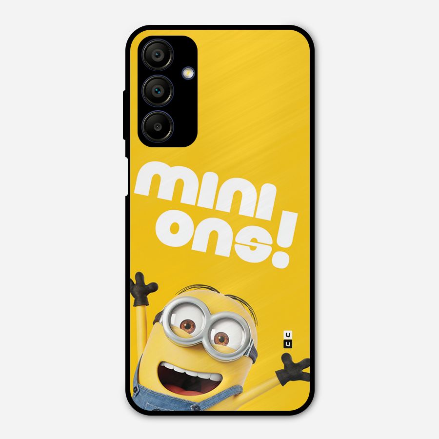 Happy Minion Metal Back Case for Galaxy A15 5G