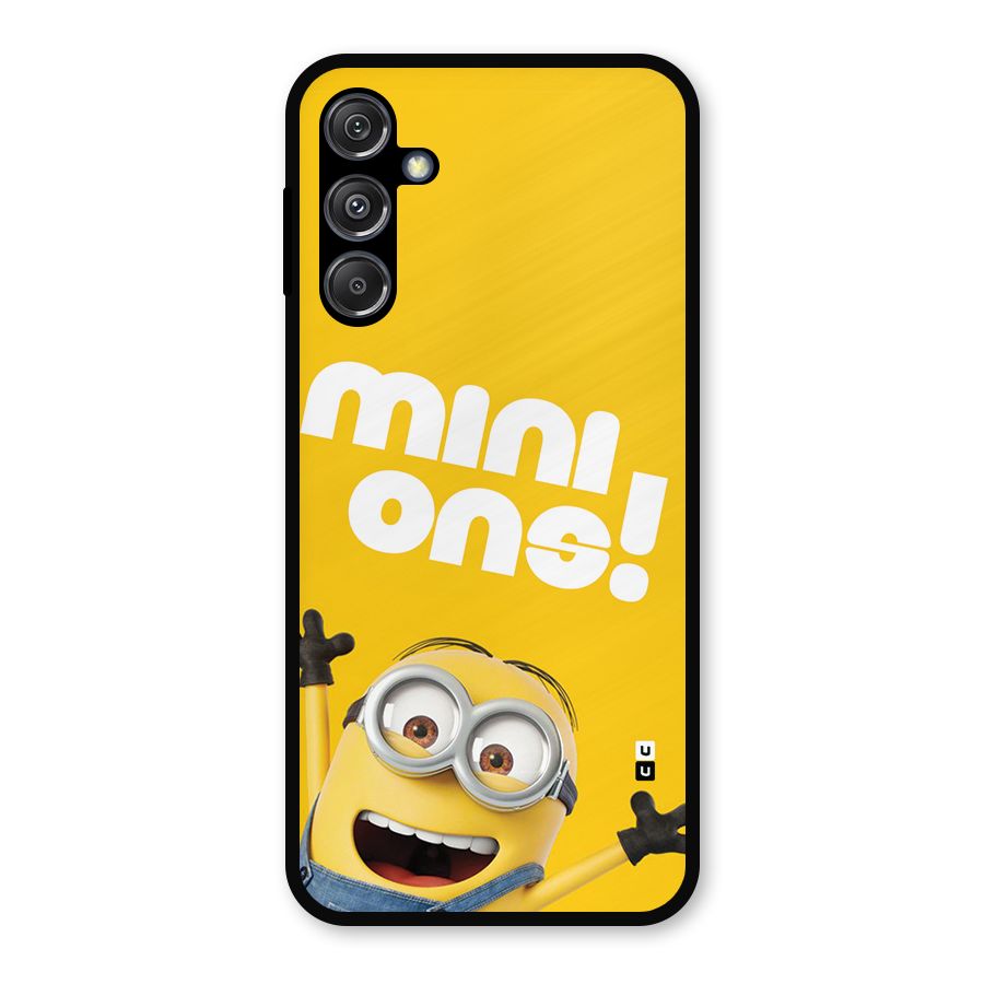 Happy Minion Metal Back Case for Galaxy M34 5G