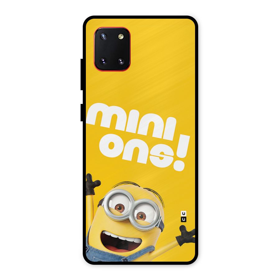 Happy Minion Metal Back Case for Galaxy Note 10 Lite