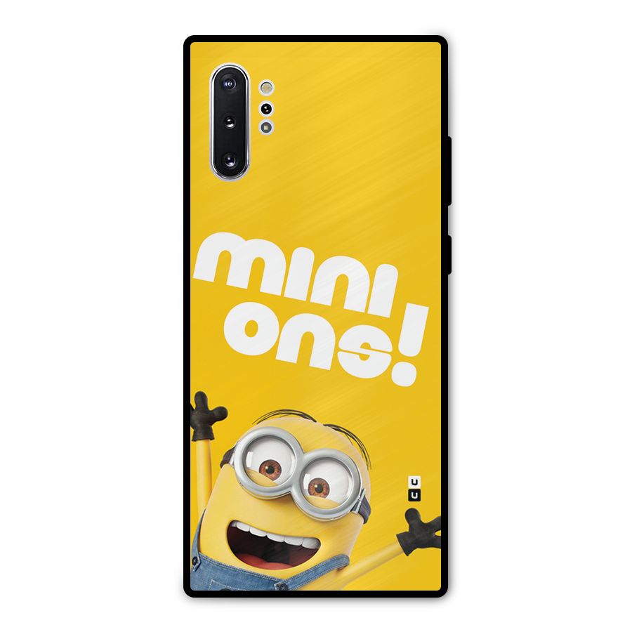 Happy Minion Metal Back Case for Galaxy Note 10 Plus