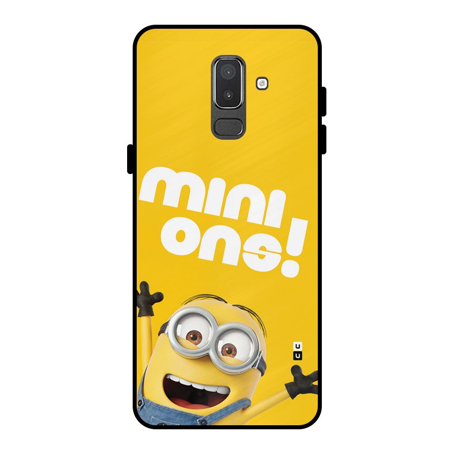 Happy Minion Metal Back Case for Galaxy On8 (2018)
