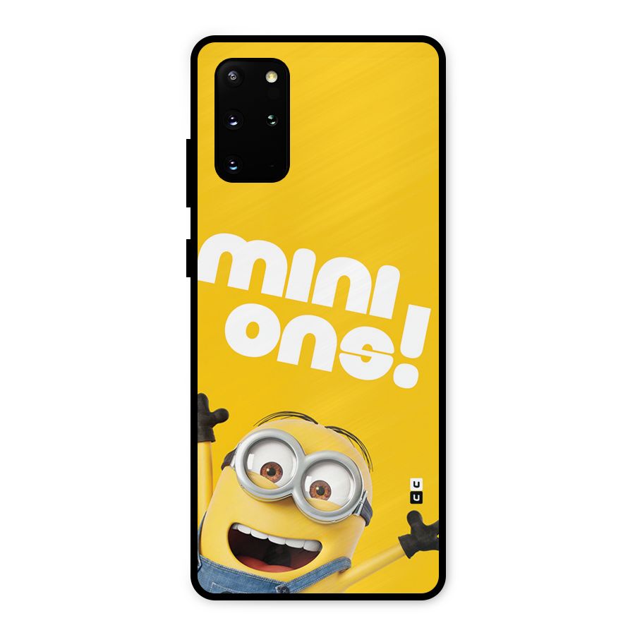Happy Minion Metal Back Case for Galaxy S20 Plus