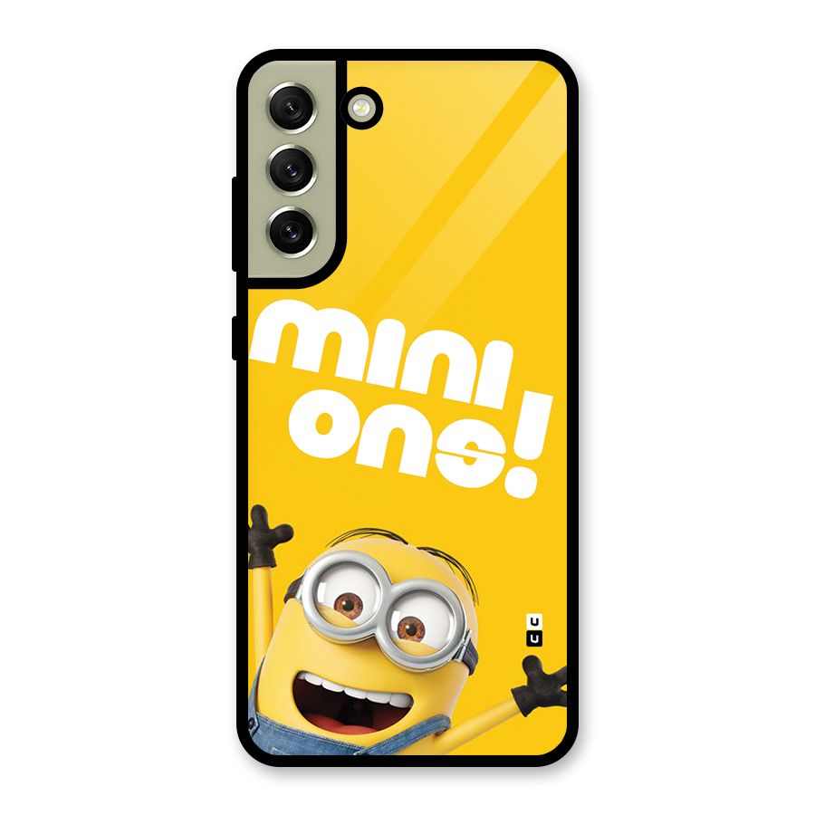 Happy Minion Metal Back Case for Galaxy S21 FE 5G (2023)