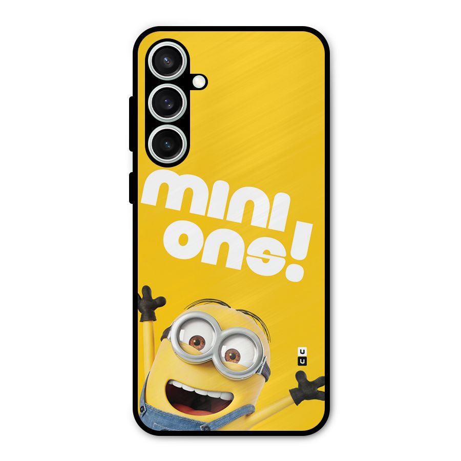 Happy Minion Metal Back Case for Galaxy S23 FE