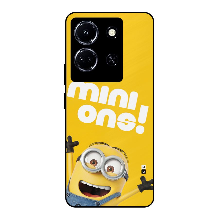 Happy Minion Metal Back Case for Infinix Note 30 5G