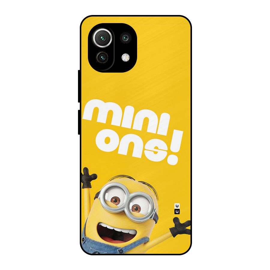 Happy Minion Metal Back Case for Mi 11 Lite NE 5G