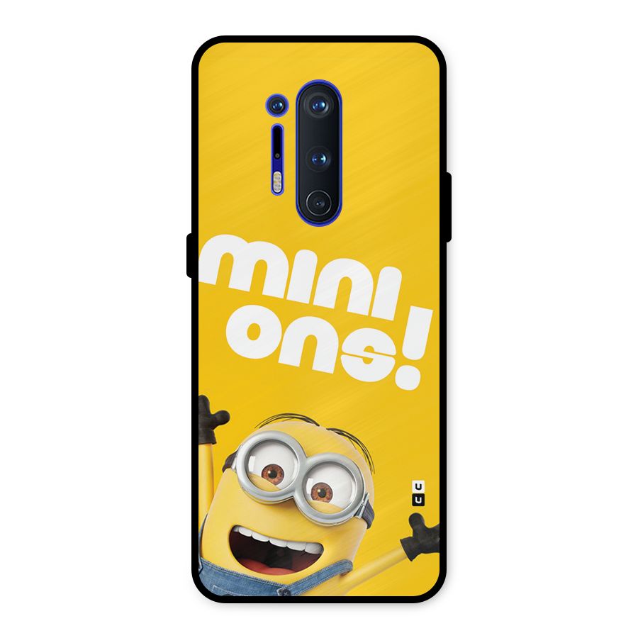 Happy Minion Metal Back Case for OnePlus 8 Pro
