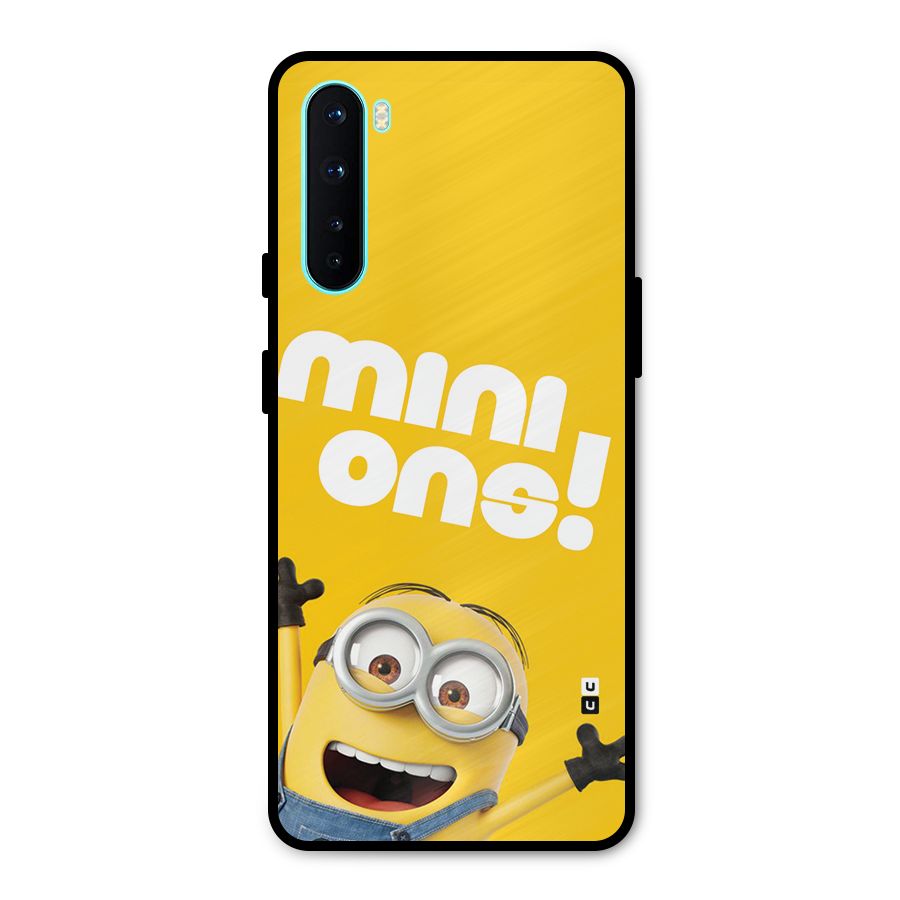 Happy Minion Metal Back Case for OnePlus Nord