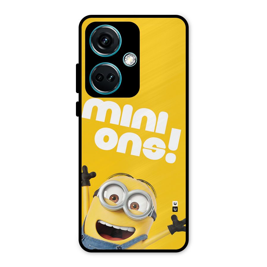 Happy Minion Metal Back Case for OnePlus Nord CE 3 5G