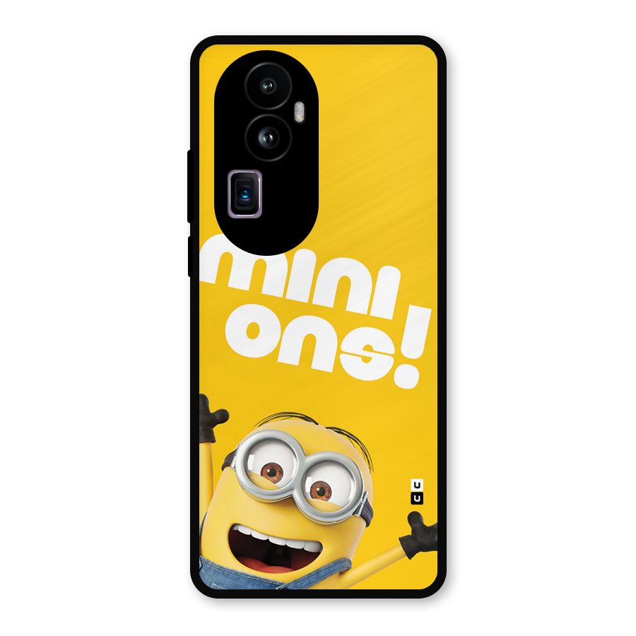 Happy Minion Metal Back Case for Oppo Reno10 Pro Plus