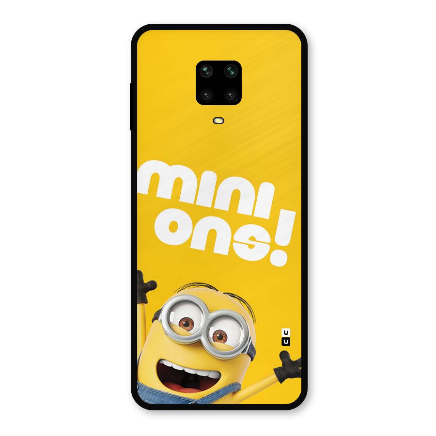 Happy Minion Metal Back Case for Poco M2