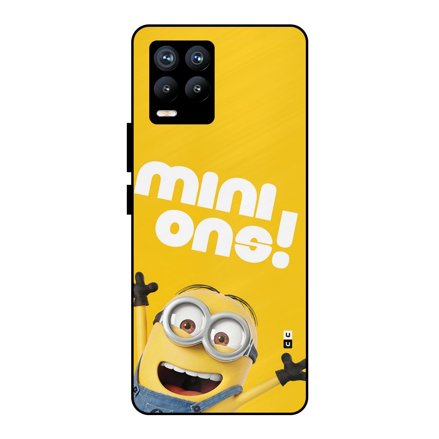 Happy Minion Metal Back Case for Realme 8