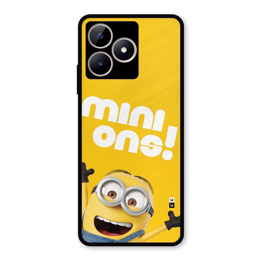 Happy Minion Metal Back Case for Realme C53