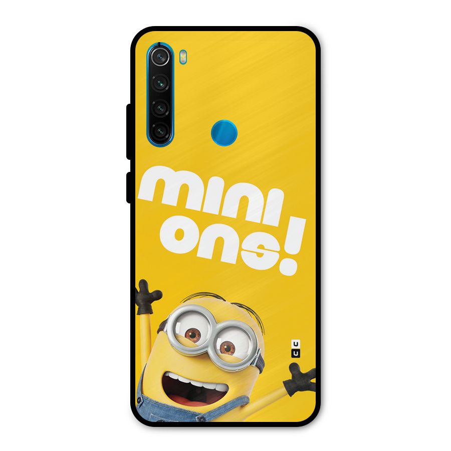 Happy Minion Metal Back Case for Redmi Note 8