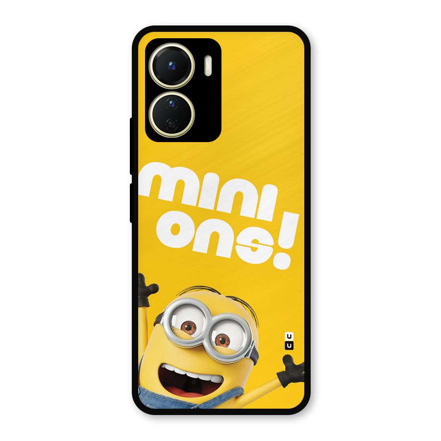 Happy Minion Metal Back Case for Vivo T2x