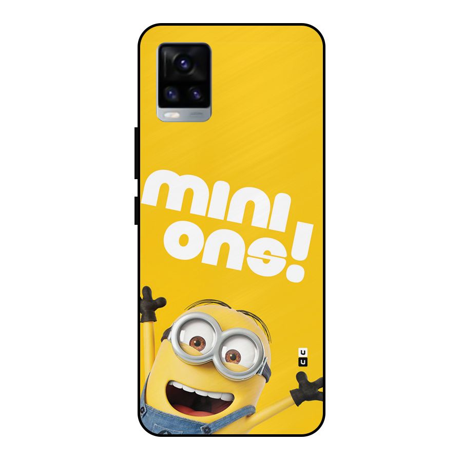 Happy Minion Metal Back Case for Vivo V20 2021