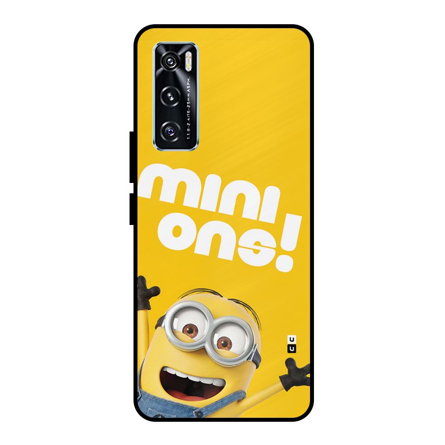 Happy Minion Metal Back Case for Vivo V20 SE