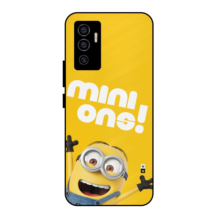 Happy Minion Metal Back Case for Vivo V23e