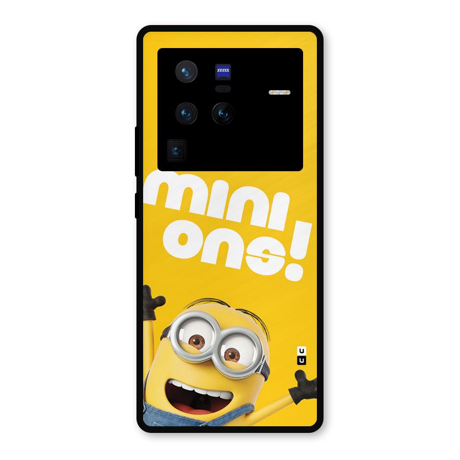 Happy Minion Metal Back Case for Vivo X80 Pro