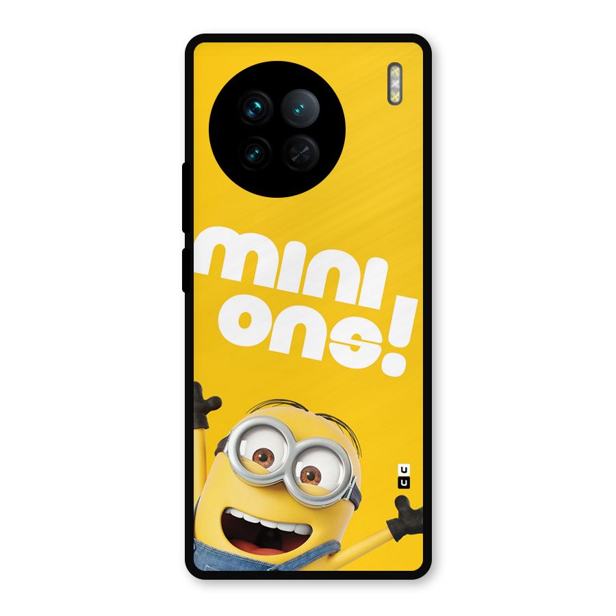 Happy Minion Metal Back Case for Vivo X90