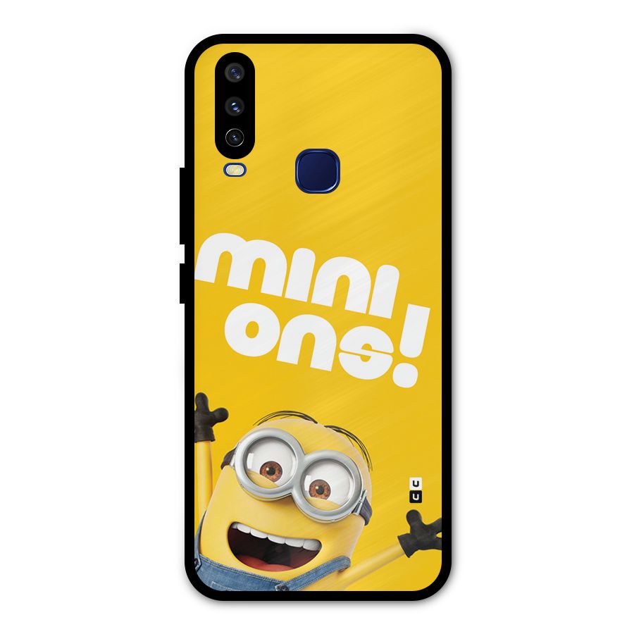 Happy Minion Metal Back Case for Vivo Y15