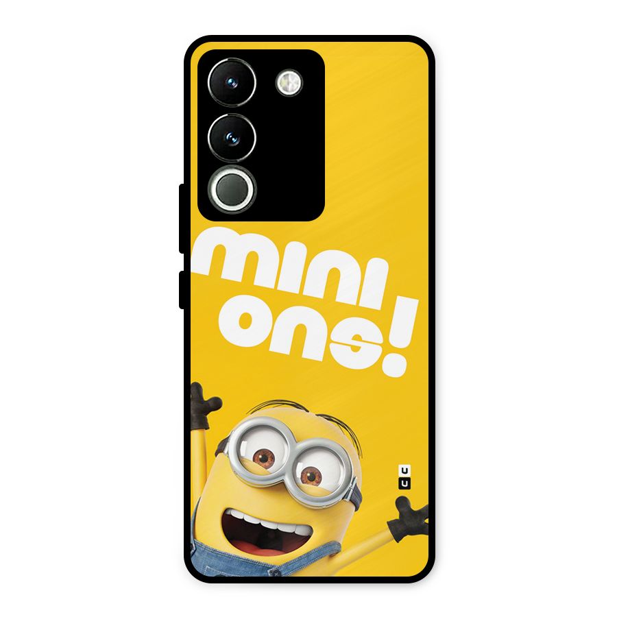 Happy Minion Metal Back Case for Vivo Y200