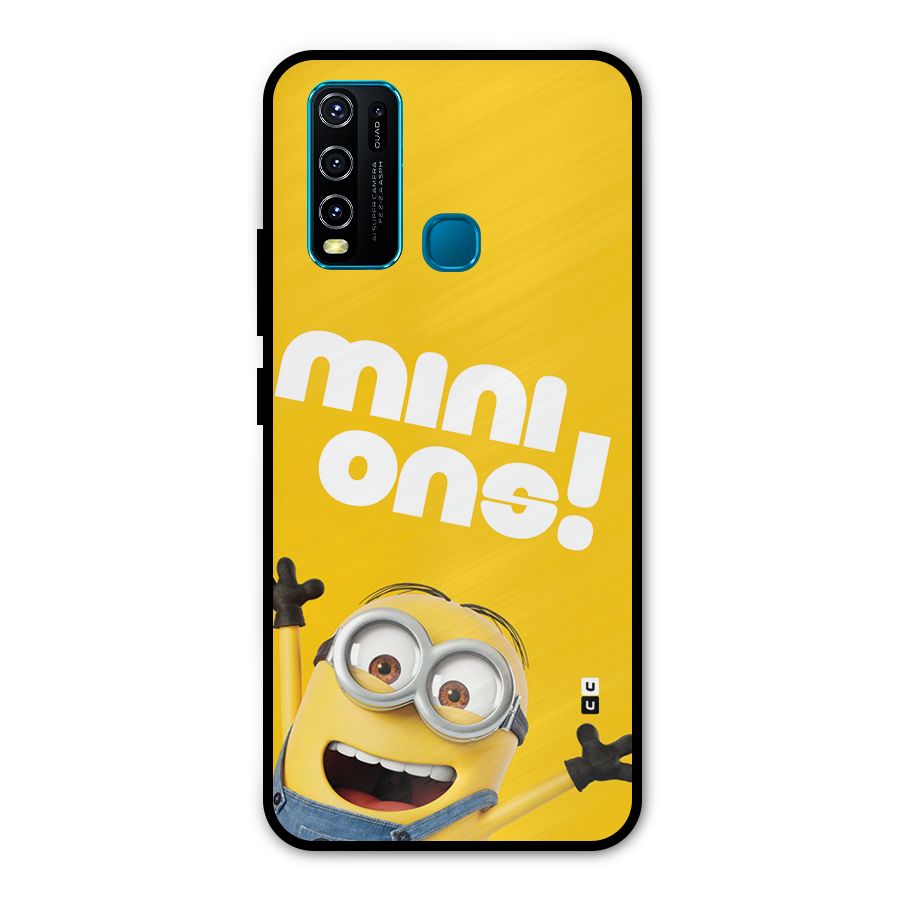Happy Minion Metal Back Case for Vivo Y50