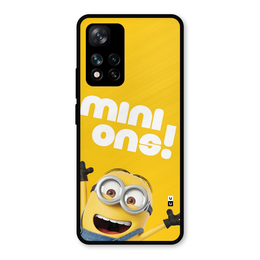 Happy Minion Metal Back Case for Xiaomi 11i 5G
