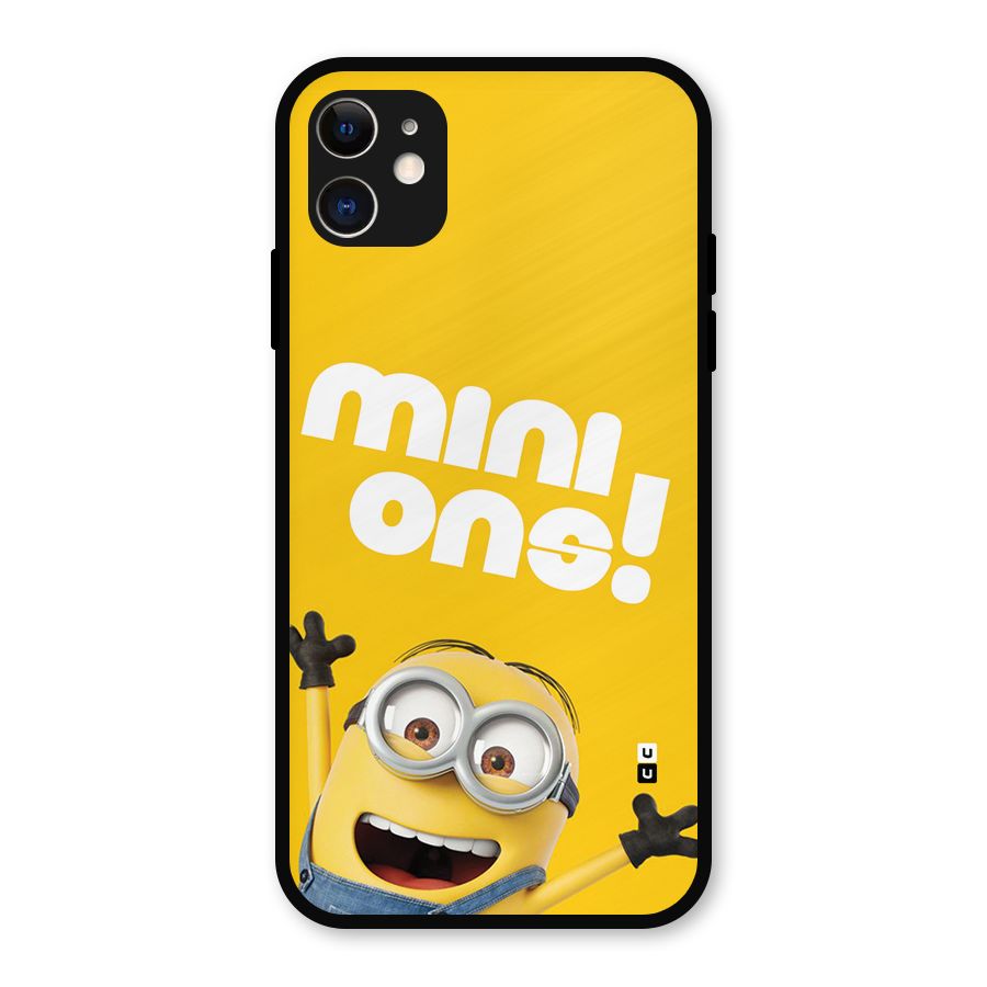 Happy Minion Metal Back Case for iPhone 11
