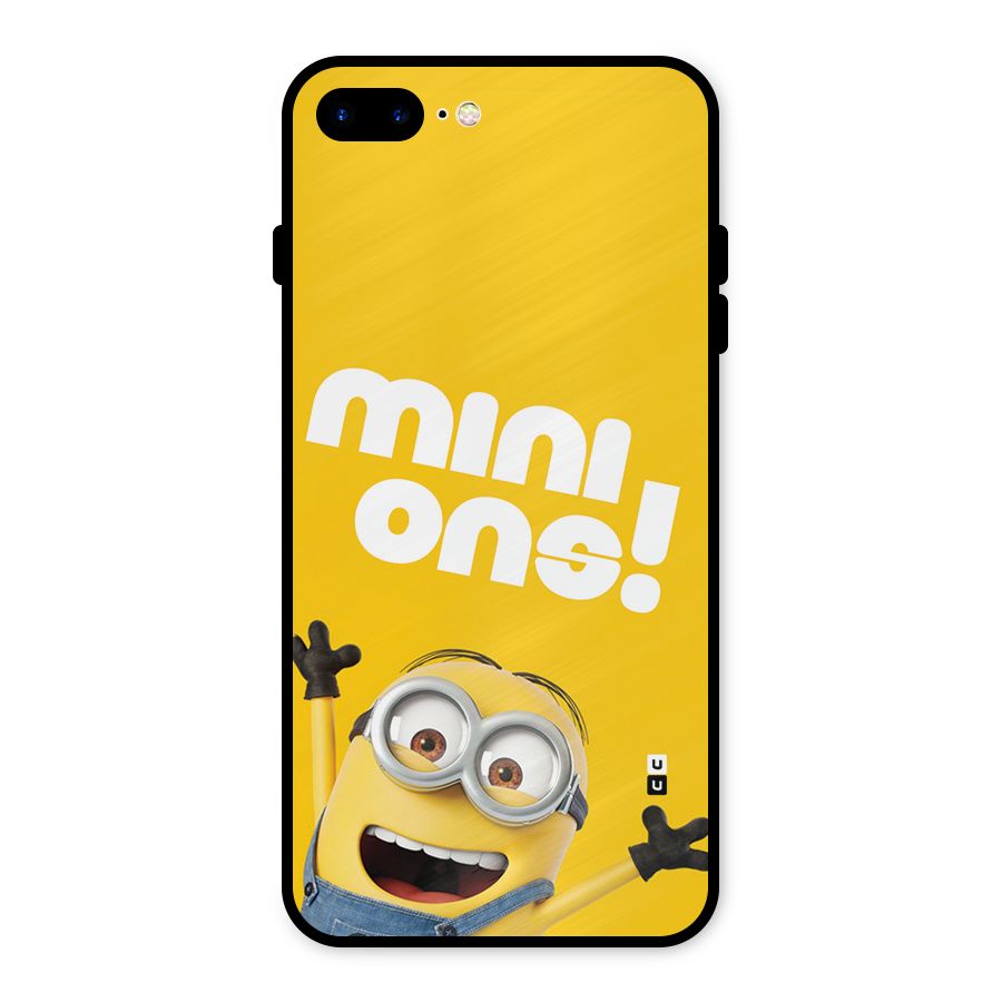 Happy Minion Metal Back Case for iPhone 7 Plus