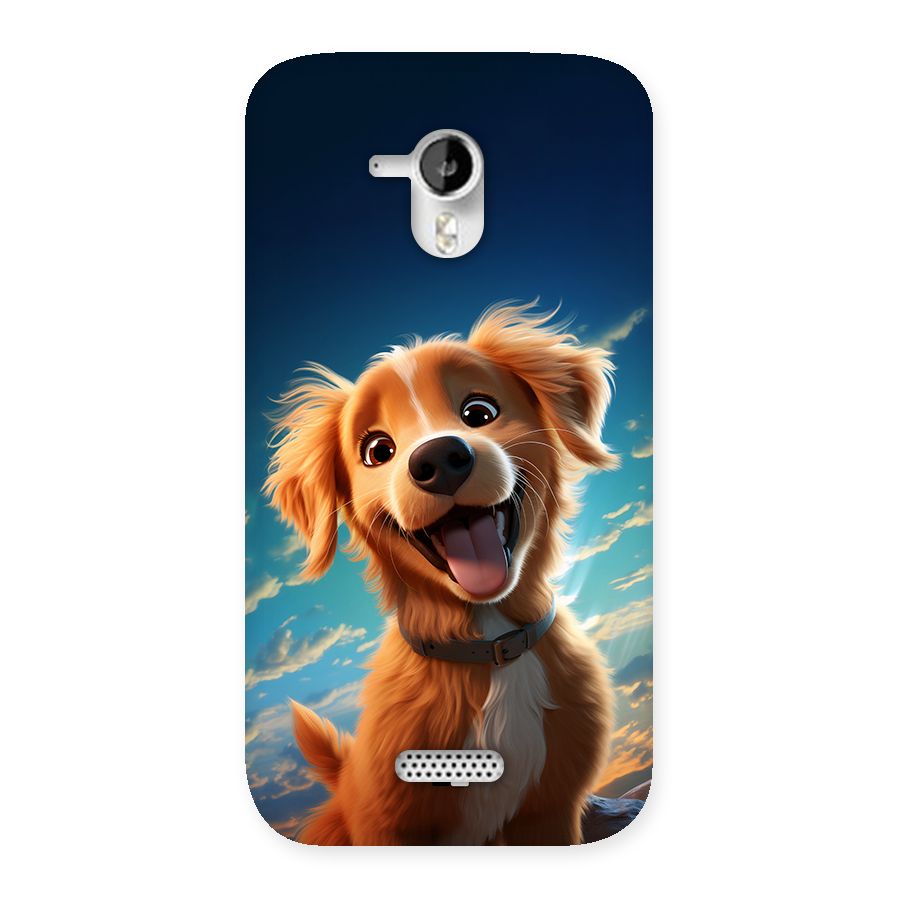 Happy Puppy Back Case for Canvas HD A116