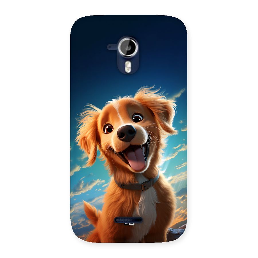 Happy Puppy Back Case for Canvas Magnus A117