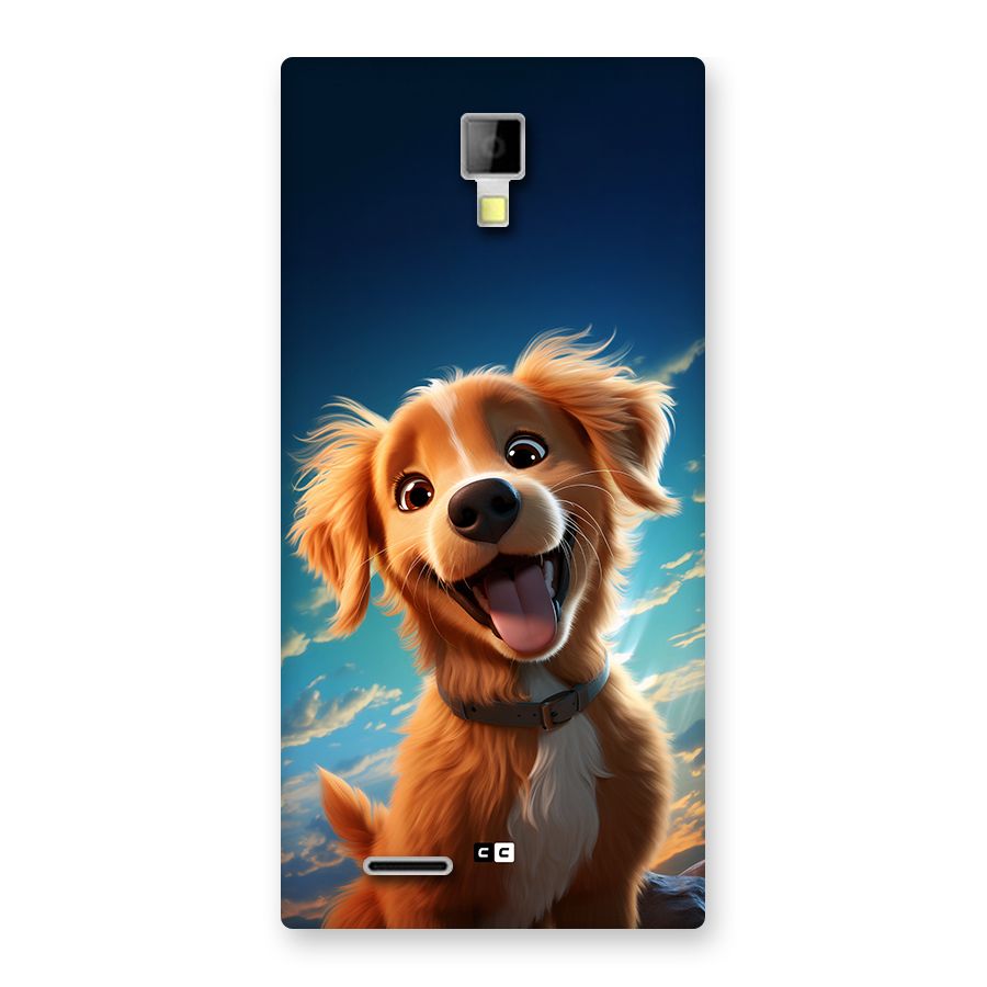 Happy Puppy Back Case for Canvas Xpress A99