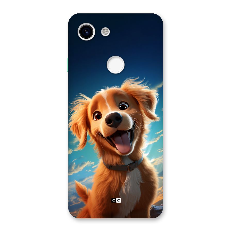 Happy Puppy Back Case for Google Pixel 3