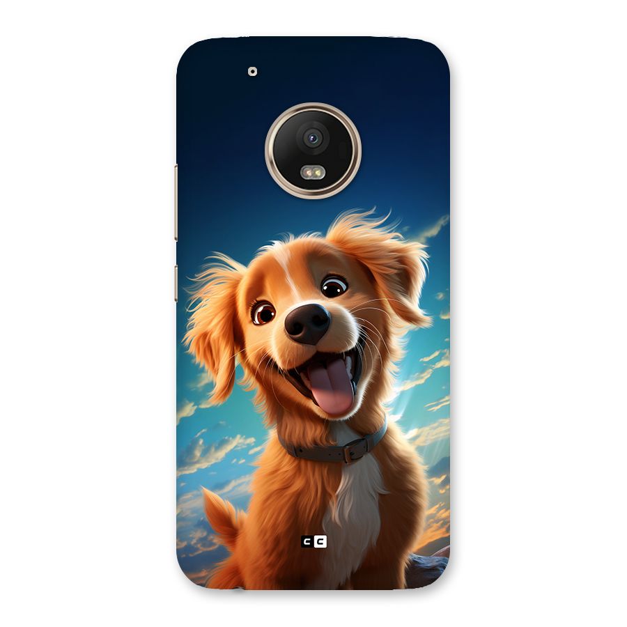 Happy Puppy Back Case for Moto G5 Plus