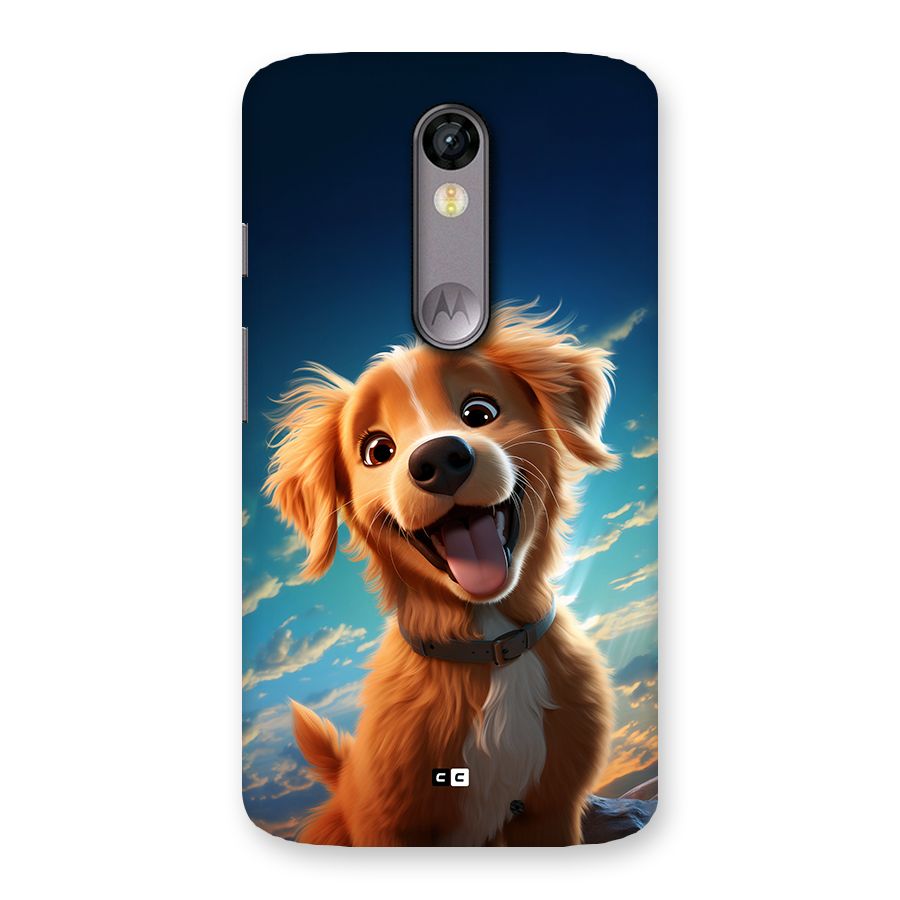 Happy Puppy Back Case for Moto X Force