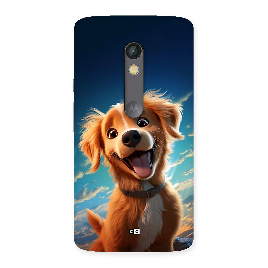 Happy Puppy Back Case for Moto X Play