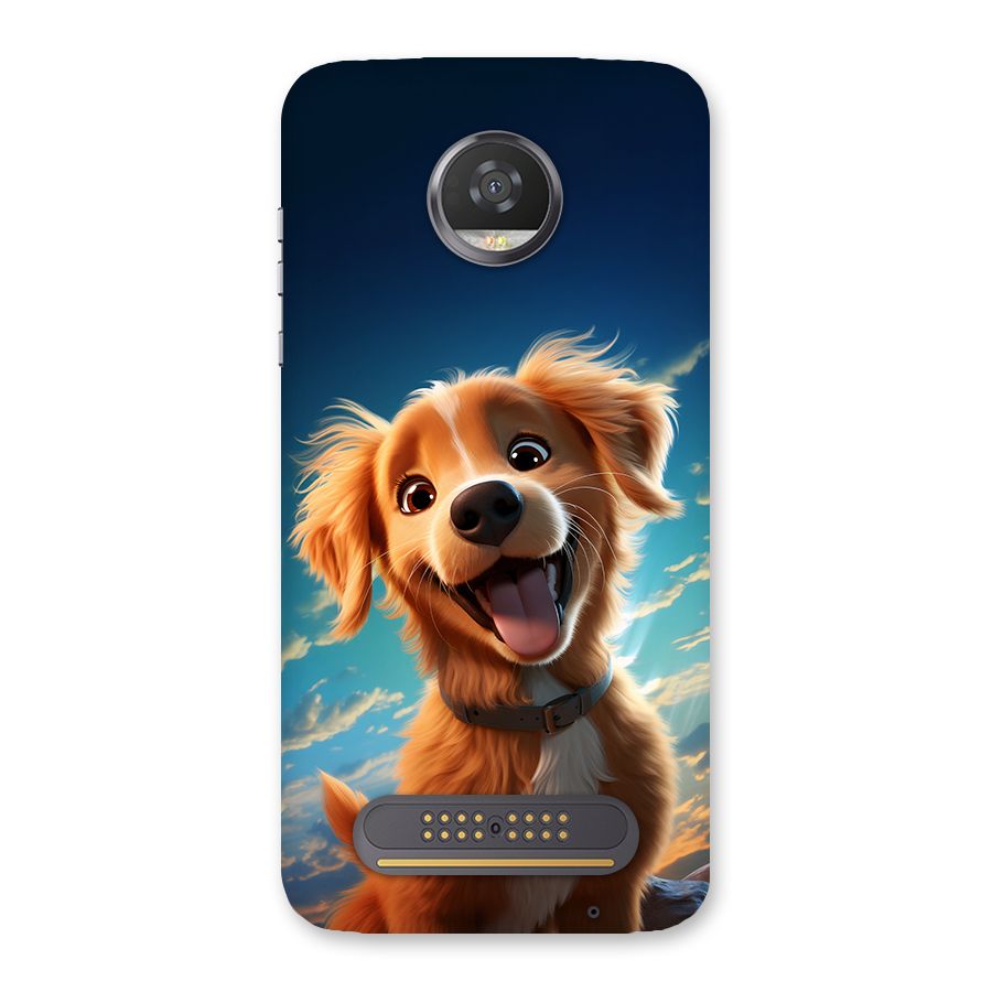Happy Puppy Back Case for Moto Z2 Play