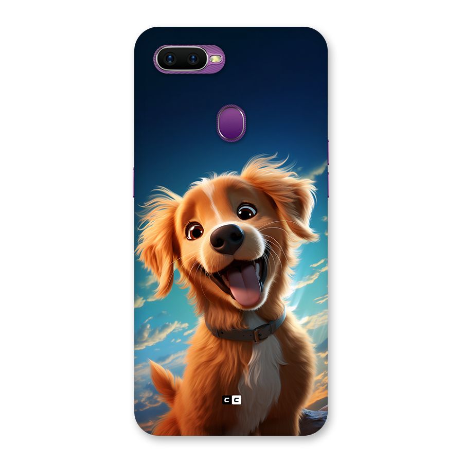 Happy Puppy Back Case for Oppo F9