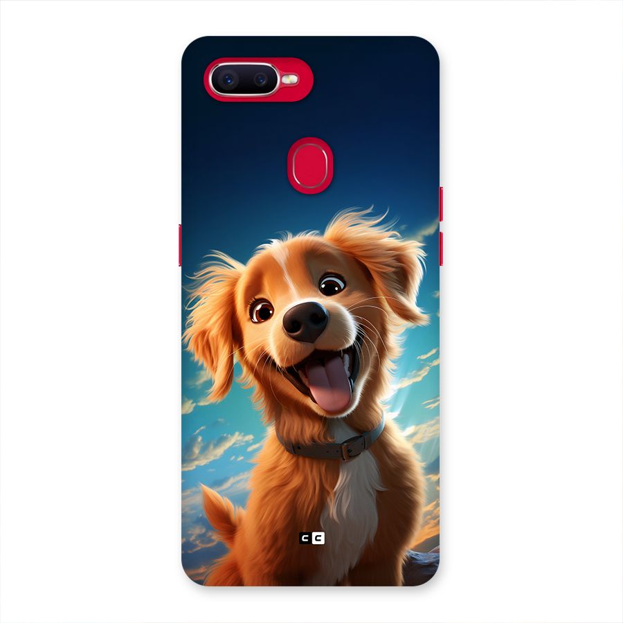 Happy Puppy Back Case for Oppo F9 Pro