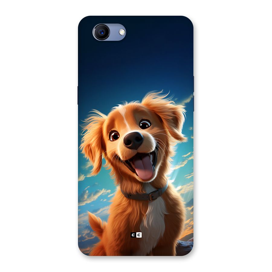 Happy Puppy Back Case for Realme 1