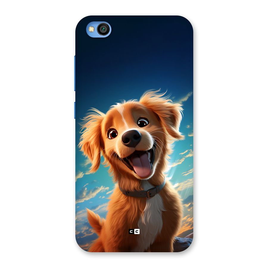 Happy Puppy Back Case for Redmi Go