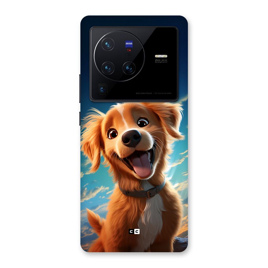 Happy Puppy Back Case for Vivo X80 Pro