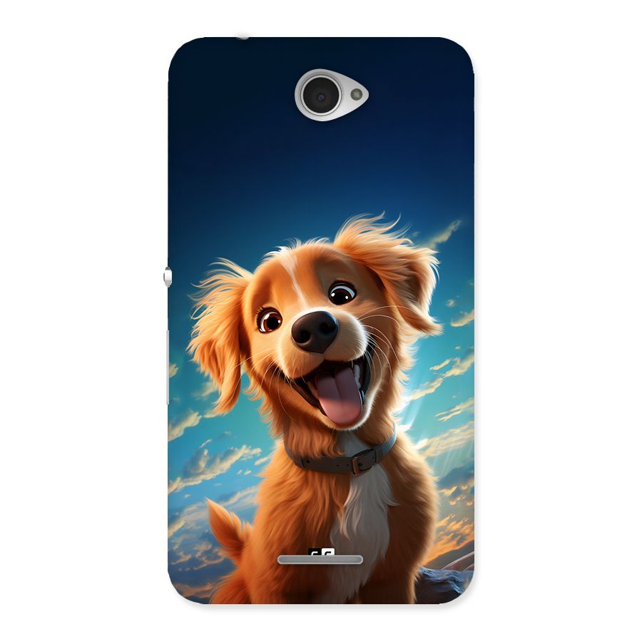 Happy Puppy Back Case for Xperia E4