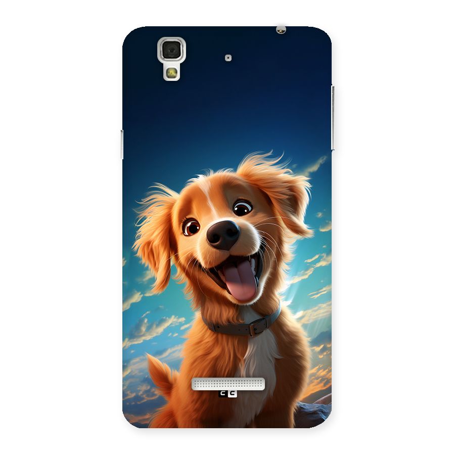 Happy Puppy Back Case for YU Yureka Plus