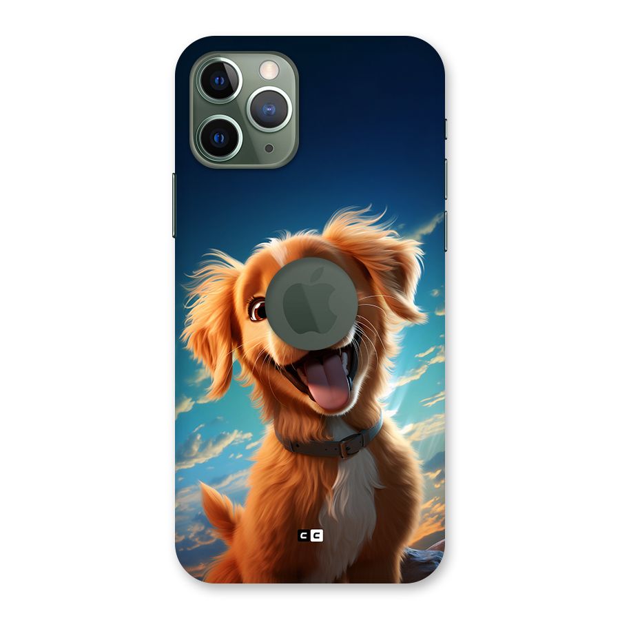 Happy Puppy Back Case for iPhone 11 Pro Logo Cut
